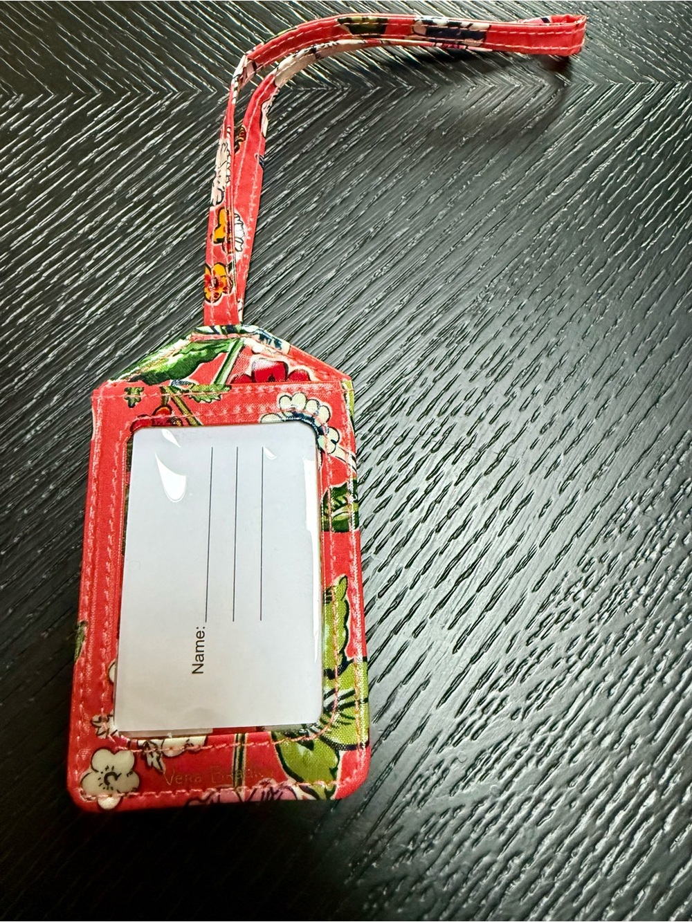 Vera Bradley Red Floral Luggage Tag - Picture 2 of 2